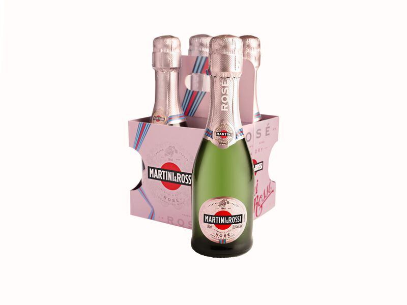  Tiny Martini & Rossi bottles just need a straw. Courtesy Martini & Rossi