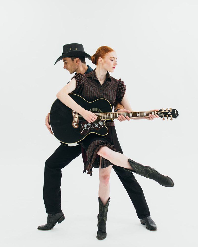 Christian Clark and Elizabeth Labovitz, who is one of Terminus' three new dancers, will pull on their boots for November's “The Man in Black," set to Johnny Cash songs. Photo: Courtesy of Terminus Modern Ballet Theatre