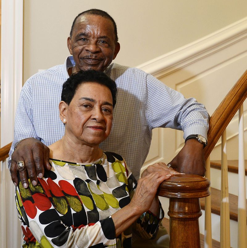 William and Omega Bell of Charlotte on Monday, October 16, 2017. They first met and fell in love in 1952, as teenagers. But after William moved from NC to Maryland for a job, he and Omega fell out of contact. Eventually, they both got married to other people. Eventually, Omega got divorced and William's wife passed away. And then a twist of fate led to their paths crossing in February of 2016, for the first time in more than 60 years. A spark was reignited. Within months, they were engaged, and just last Sunday, Oct. 7, William and Omega -- who are now in their 80s and figured they'd never find love again -- were married. (David T. Foster III/Charlotte Observer/TNS)