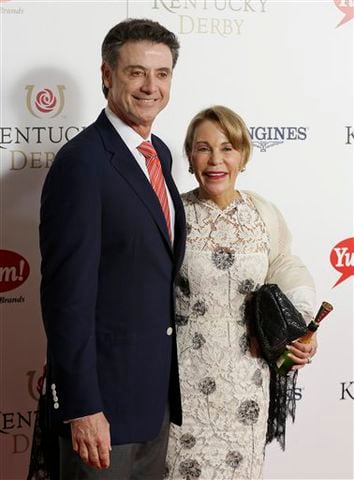 Louisville head basketball Rick Pitino and his wife, Joanne