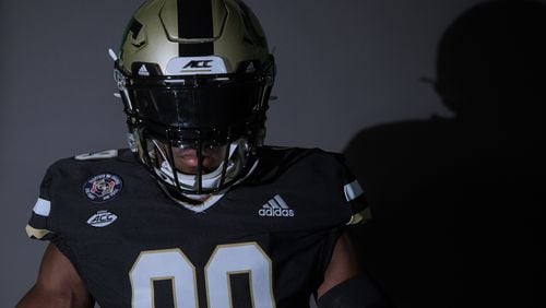 Georgia Tech's throwback uniform that it will wear on Oct. 31, 2020, against Notre Dame.