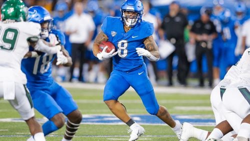 Dylan McDuffie rushed for 1,049 yards for Buffalo in 2021 before announcing his decision to transfer for Georgia Tech April 17, 2022. (Paul Hokanson/University at Buffalo)