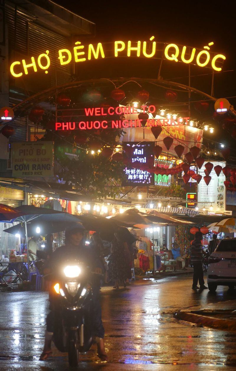 The entrance to the Phu Quoc Night Market on the Vietnamese island of Phu Quoc. (Mark Kurlyandchik/Detroit Free Press/TNS)