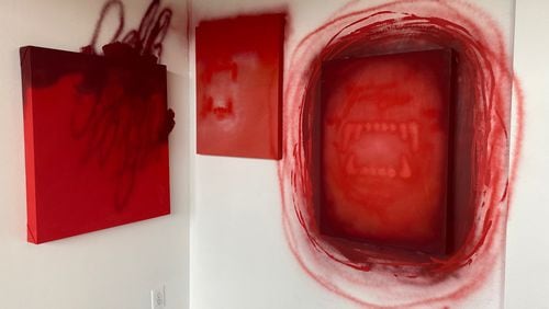 "Unprecedented Curiosity" (from left), "Unprecedented Confusion" and "Unprecedented Anxiety" by artist Kelly O'Brien.
Courtesy of Day & Night Projects