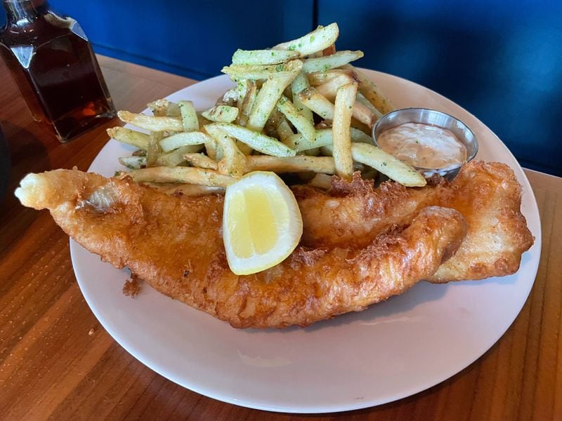 Fish and chips is on the menu at Porter Beer Bar in Atlanta's Little Five Points neighborhood. / Courtesy of Angela Hansberger