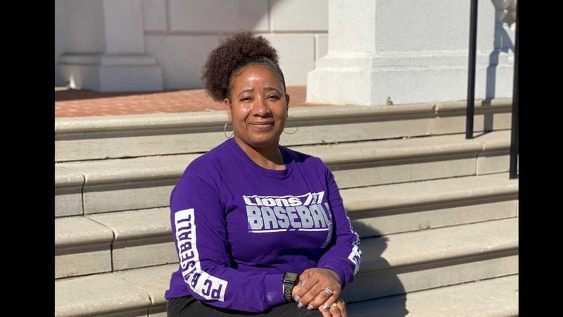 LaShawn Doolittle sits on the Paine College campus in Augusta on Nov. 19, 2020. Doolittle, 52, decided to enroll at Paine after the college gave her son, Savon, a baseball scholarship. PHOTO CONTRIBUTED.