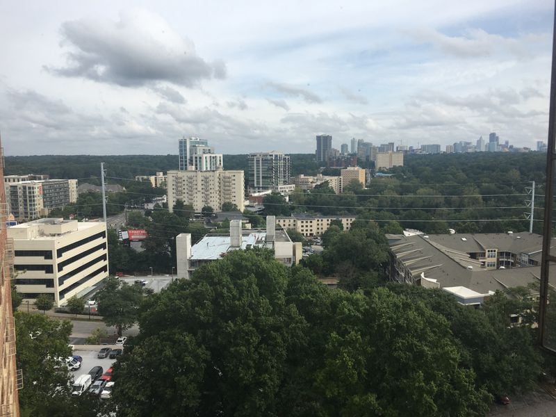The view from an apartment at The Darlington in south Buckhead on Sept. 5, 2018.