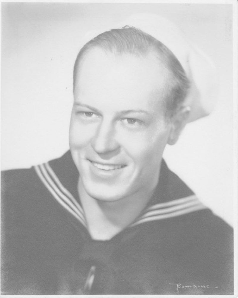  Leonard Franklin Tomlinson, known as Frank, in his Navy dress blues.