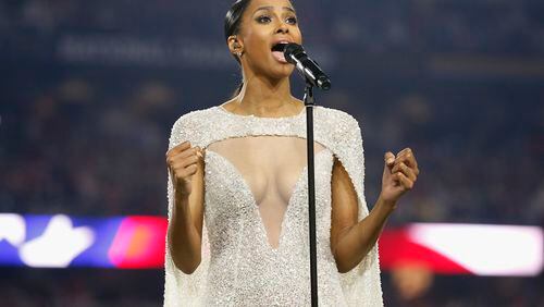 What was worse - the dress or the vocals? Photo: Getty Images.