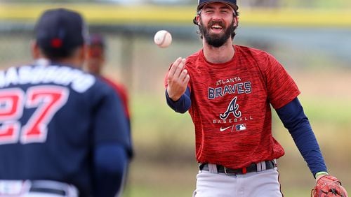 Braves shortstop Braden Shewmake suffered an unlucky injury: On a collision with a teammate in left field, Shewmake tore his PCL. Within days, the Braves called up Vaughn Grissom because they needed an infielder after Orlando Arcia injured his hamstring. (Curtis Compton file photo)