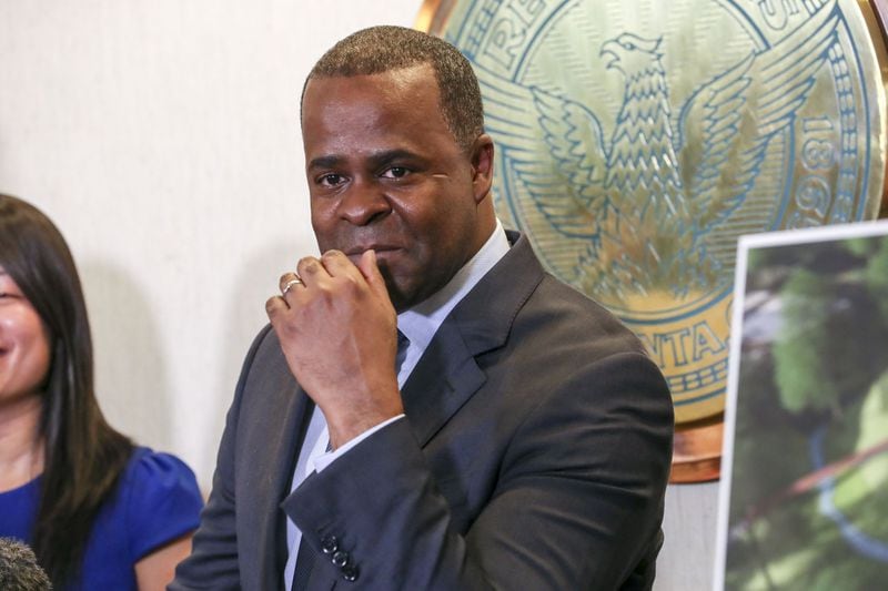 Former Atlanta mayor Kasim Reed, through a spokesman, said he had no knowledge that a $40,000 payment to Partners for Prosperity was on the same day that he signed a contract extension for Invest Atlanta CEO Eloisa Klementich. ALYSSA POINTER / ALYSSA.POINTER@AJC.COM