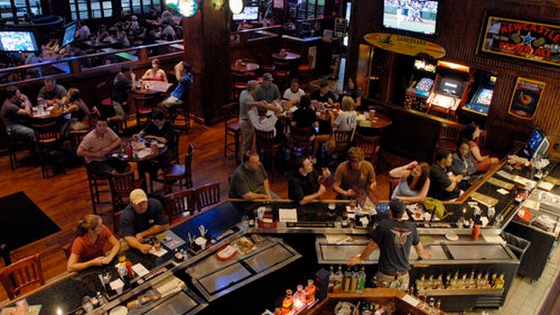 Even on weekdays, the Taco Mac at Lindbergh Station drew large crowds who didn't just come to watch sports.