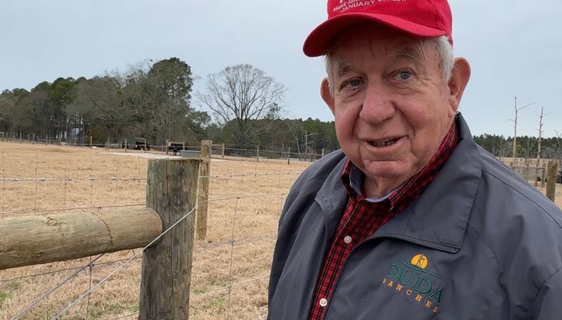 Charles Marchant on his farm in Jeff Davis County, Georgia, Jan 23, 2024