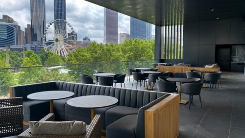 Views from one of the new food and dining concepts at Omni Hotel Atlanta.