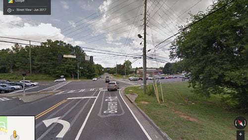 Work on new turn lanes begins Friday, Jan. 18, at Woodstock Road (Ga. 92) and Bowen Road in Roswell. GOOGLE MAPS