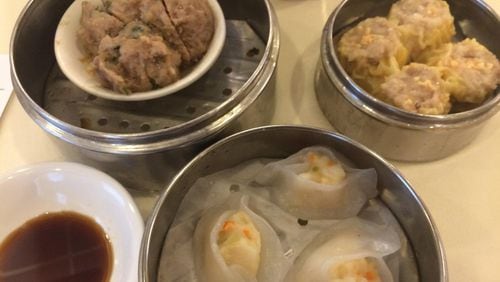 A selection of dumplings and meatballs from the dim sum carts at Won Won Seafood Restaurant in Duluth. CONTRIBUTED BY WENDELL BROCK