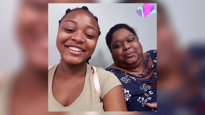 Sonja Star Harrison took this selfie of her and her mom, Sonja Denise Harrison,  a month ago during Star's pregnancy visit at Grady Memorial Hospital. (Photo provided by family)