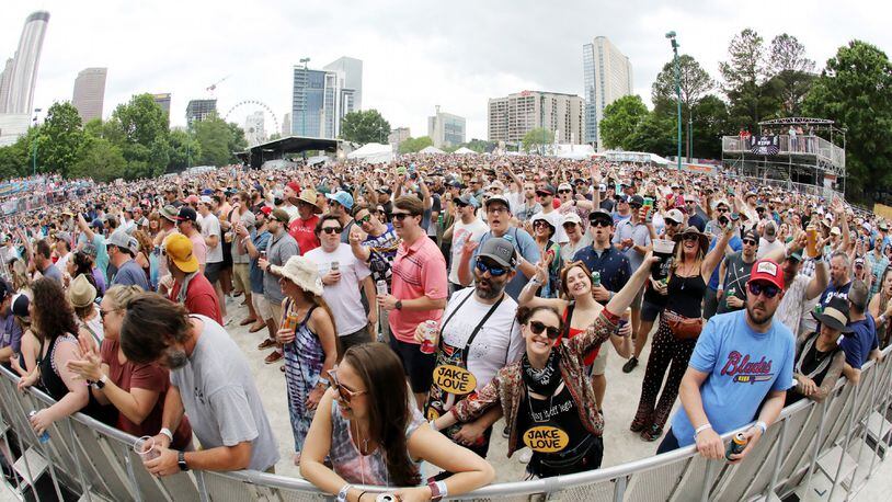 The SweetWater 420 Fest rocked with crowds this weekend in Atlanta's Centennial Olympic Park. The sold-out lineup on Saturday, April 30, 2022, included Umphrey's McGee, the Trey Anastasio Band and Goose. (Photo: Robb Cohen for The Atlanta Journal-Constitution)