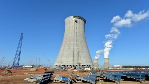 Plant Vogtle’s builder, Westinghouse, could file bankruptcy because of losses at the nuclear project and another in South Carolina, according to published reports. BRANT SANDERLIN / BSANDERLIN@AJC.COM