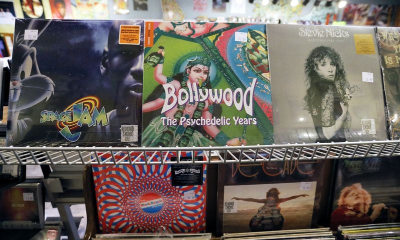 Some of the exclusive limited edition LPs that will be put out for Record Store Day at Criminal Records, located in Little Five Points. The 10th annual Record Store Day is April 22. BOB ANDRES / BANDRES@AJC.COM