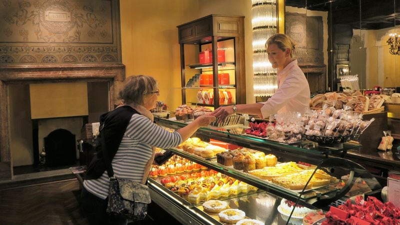 Grand Cafe Al Porto in Lugano has been serving decadent handmade confections since 1803. (Liza Weisstuch/TNS)