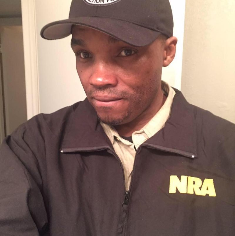  Metro Atlanta welder Darnell C. Shinholster, who gave the AJC permission to use this photo, is a six-year NRA member looking forward to this weekend's convention.