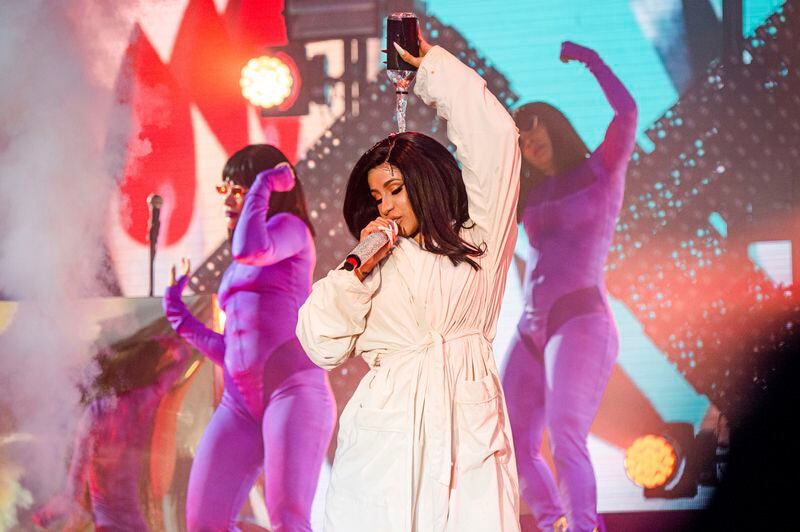 Cardi B performs at the Bonnaroo Music and Arts Festival on Sunday, June 16, 2019, in Manchester, Tenn. (Photo by Amy Harris/Invision/AP)