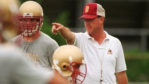 Dave Hunter led the 1996 Brookwood football team that won Gwinnett County’s first state football championship.