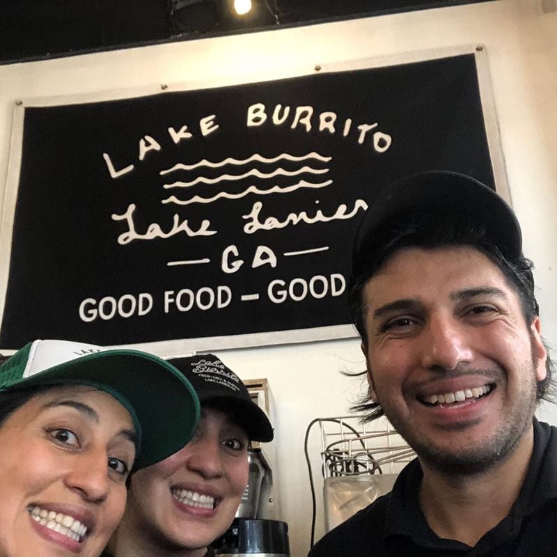 Alicia, Mildred and Paris Retana are the owners of Lake Burrito in Cumming. CONTRIBUTED BY LAKE BURRITO
