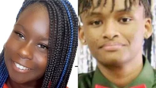 Ajanaye Hill 14, (left) and Samuel Moon, 15, were both shot and killed at a house party in Douglas County, officials said.
