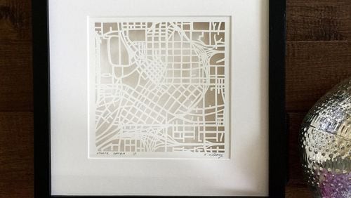 In North Carolina, Karen O’ Leary creates modern maps that are treasured for the memories and the stories they tell. CONTRIBUTED BY WWW.STUDIOKMO.ETSY.COM