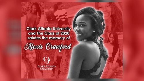 Clark Atlanta University senior Alexis Crawford was killed last year. The university remembered her during its online commencement celebration on May 18, 2020.