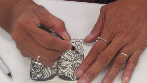 Zentangle is a popular art class offered through Cobb Senior Services. Seniors will be required to pay an annual membership fee to use the senior centers beginning in February. Photo contributed by Cobb Senior Services.