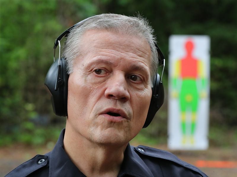LaGrange Police Chief Lou Dekmar’s goal is to give his officers another tool in the use-of-force spectrum. (Curtis Compton / Curtis.Compton@ajc.com)