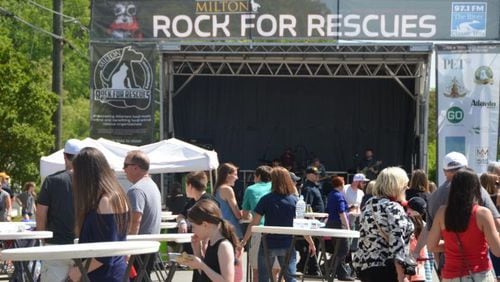 “Rock for Rescues,” a one-day music festival to benefit metro Atlanta animal welfare groups, returns to Milton on April 27, 2019. CITY OF MILTON