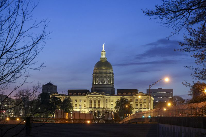 The Georgia State Capitol in Atlanta. (Jason Getz/The Atlanta Journal-Constitution)
