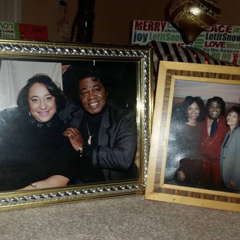 Dr. Yamma Brown shared these nice family photos today, nine years after her father James Brown's death.