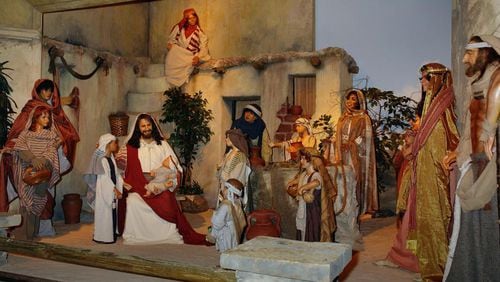 The life of Jesus Christ is depicted with life-size dioramas at Christ in the Smokies Museum and Gardens in Gatlinburg.