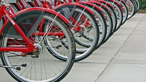 The city of Suwanee will unveil its brand new bike share program on Saturday. (Credit: City of Suwanee)