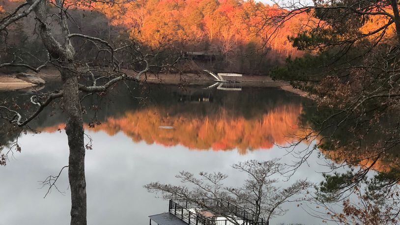 Kathy Samples took this picture the morning after Thanksgiving last year from her deck at Lake Allatoona as the sun briefly came over the horizon.