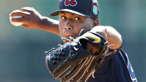 The Braves made official Monday what has been obvious for months: Julio Teheran will make his third consecutive opening-day start. (Curtis Compton / ccompton@ajc.com)