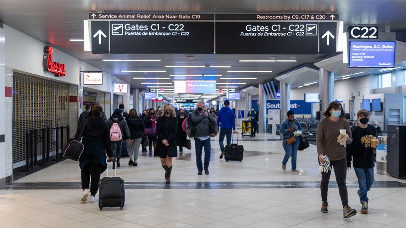 Hartsfield Jackson International Airport in Atlanta, Georgia on January 16th, 2022.