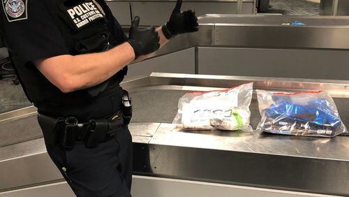 U.S. Customs and Border Protection officers at Hartsfield-Jackson International Airport made four cocaine seizures since late November.