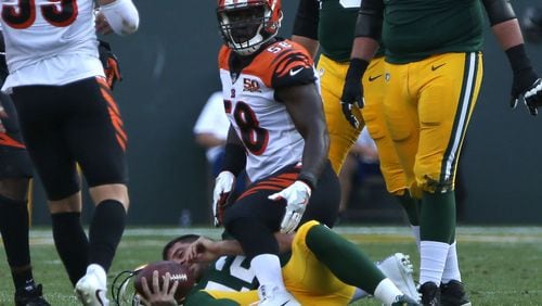 Carl Lawson, a Milton High School graduate, was named to the NFL's All-Rookie team after getting 8.5 sacks for the Bengals.