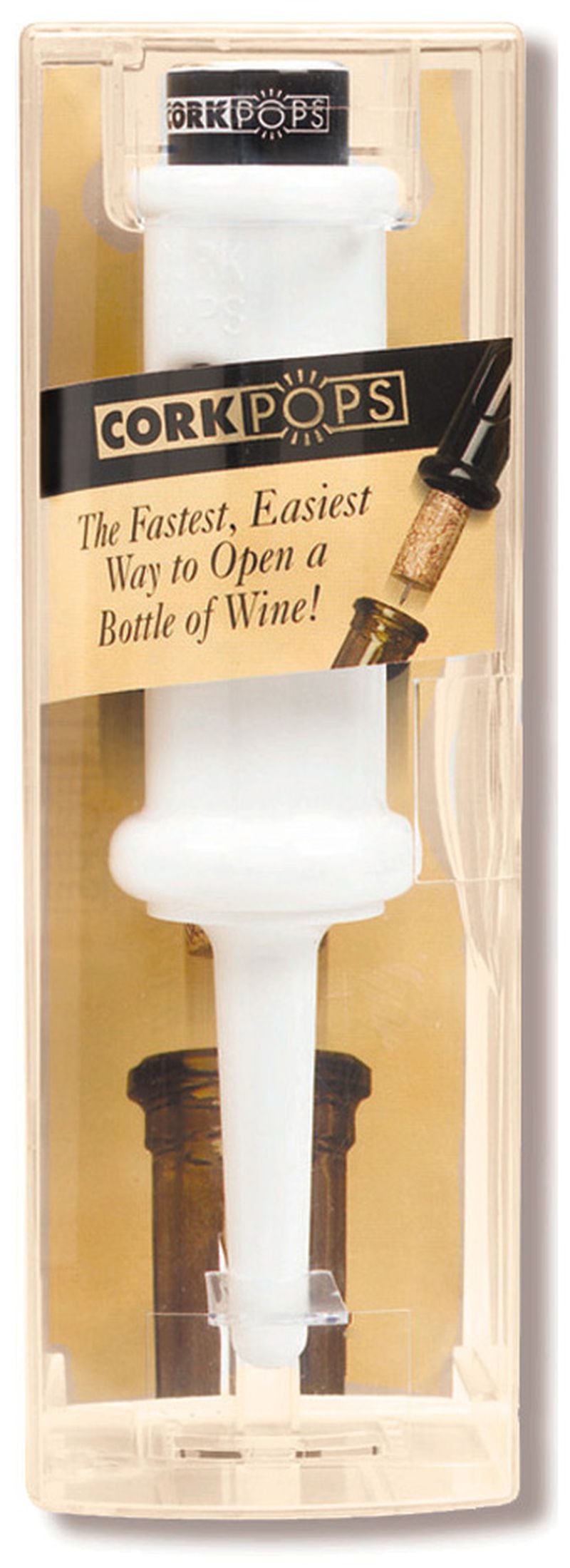 Cork Pops come in red or white and easily pop a wine cork from a bottle.
Courtesy of Cork Pops