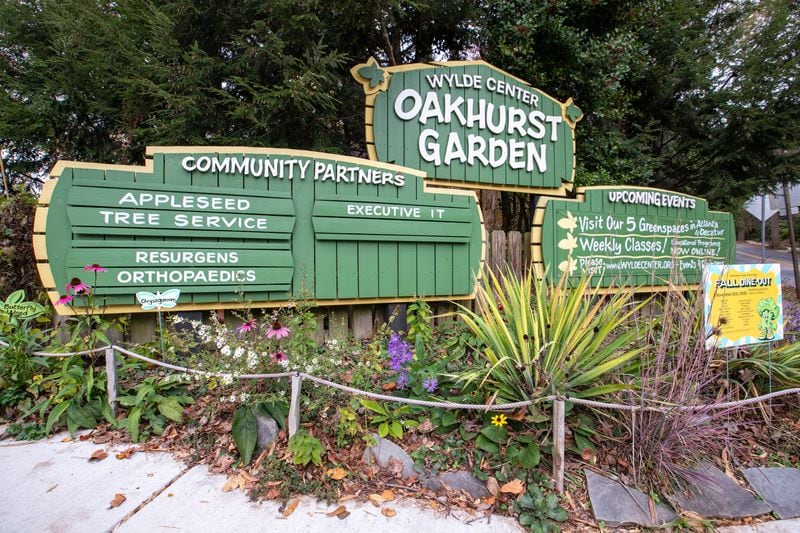 The Oakhurst Garden in Decatur was founded in 1997. It was the first of five community gardens managed by a non-profit called the Wylde Center. (Jenni Girtman for Atlanta Journal-Constitution)