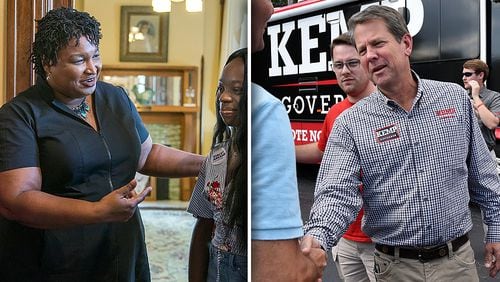 Stacey Abrams (left) and Brian Kemp, candidates for Georgia governor. (AJC file photos)