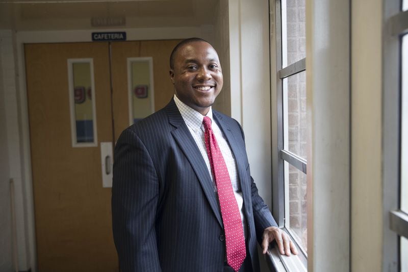 Artesius Miller is founder and executive director of Utopian Academy for the Arts in Ellenwood. After a rocky start, the school is a model for other charter schools. (ALYSSA POINTER/ALYSSA.POINTER@AJC.COM)
