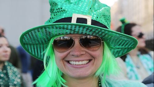 The annual St. Patrick’s Day Parade was Saturday on Peachtree Street in Atlanta. (Credit: Channel 2 Action News)