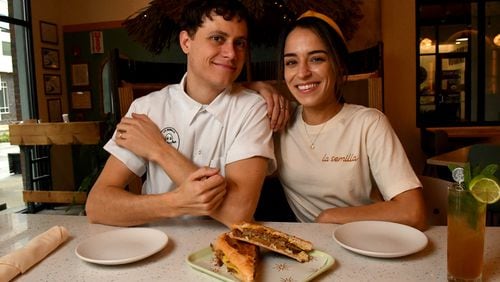 Newlyweds Reid and Sophia Trapani open their Latin-influenced vegan restaurant, La Semilla, on Jan. 12.  (CHRIS HUNT FOR THE ATLANTA JOURNAL-CONSTITUTION)